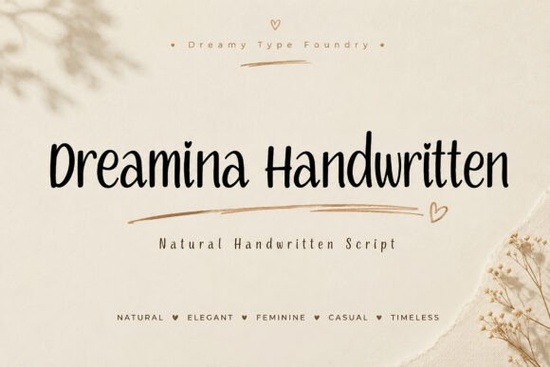 Dreamina Handwritten Font